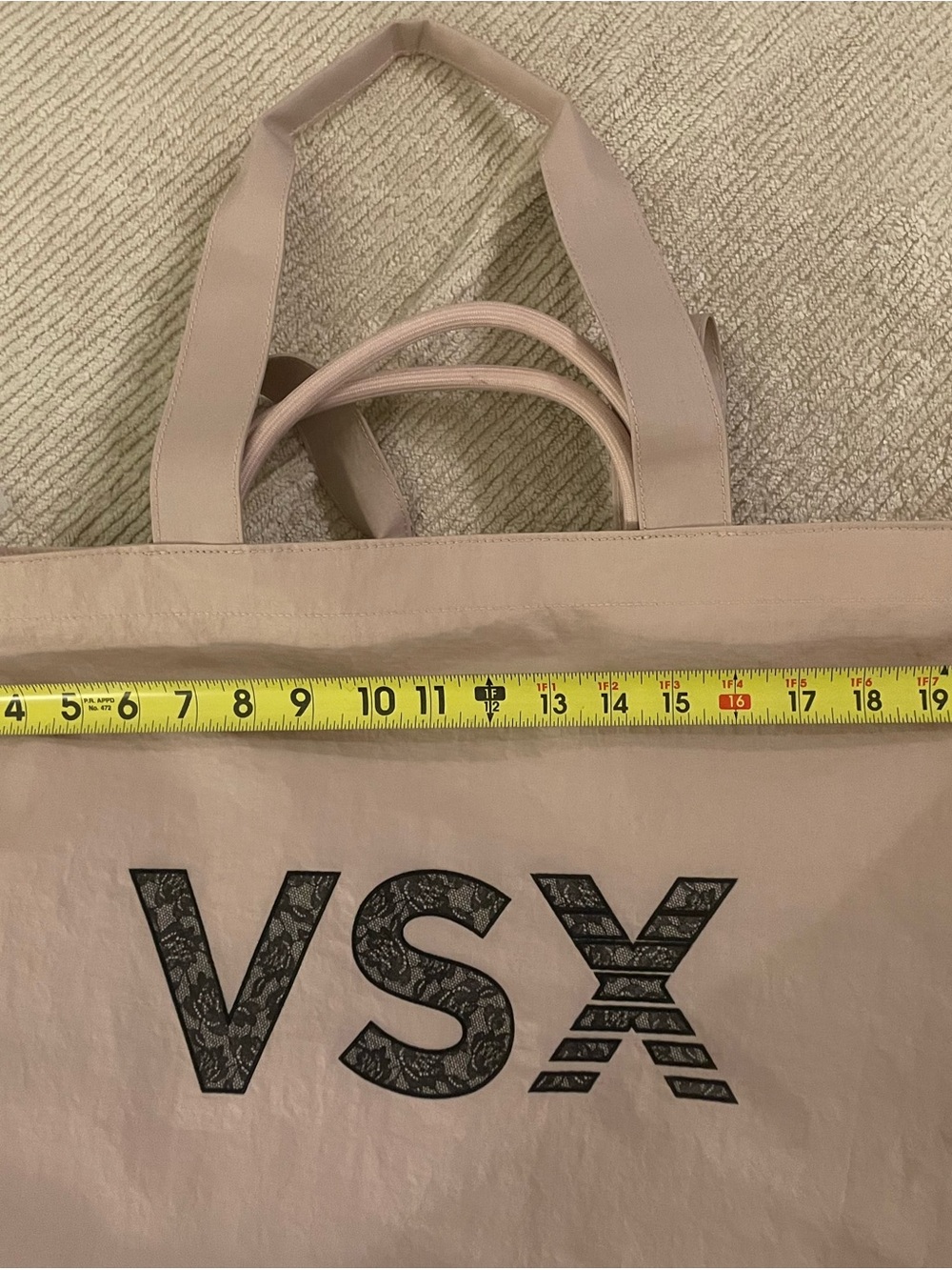 Victoria's Secret Pale Blush Pink VSX Tote Bag - Picture 5 of 10